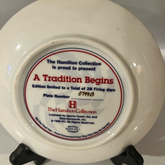 Dale Earnhardt Jr Racing Collectible Plate Hamilton Collection - Picture 2 of 2